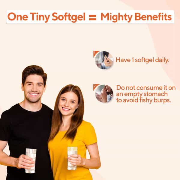 Zingavita Triple Strength Omega 3 Fish Oil For Heart Joints & Eye 60 Capsules