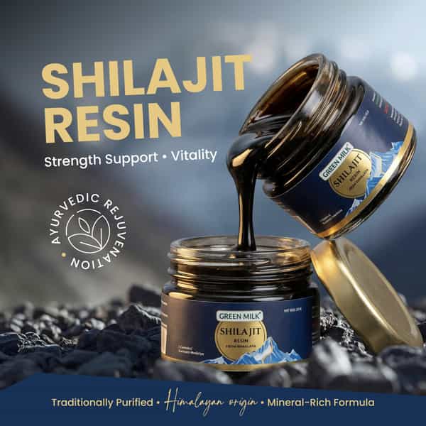 Green Milk Concepts Green Milk Shilajit Resin For Vitality | Strength & Stamina | 20G