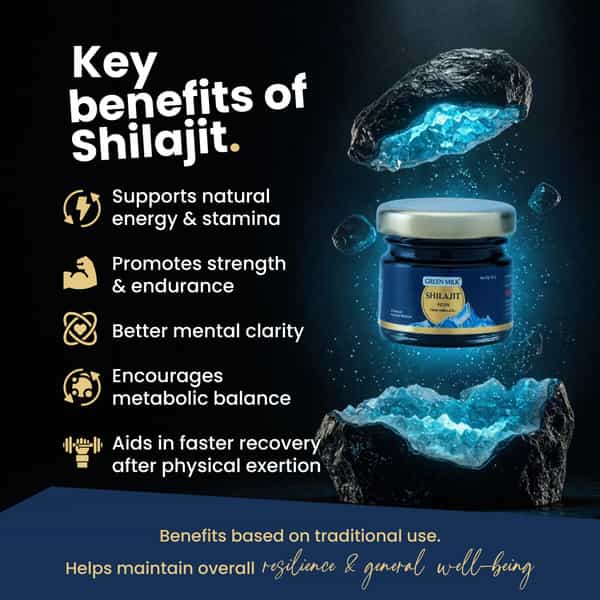 Green Milk Concepts Green Milk Shilajit Resin For Vitality | Strength & Stamina | 20G