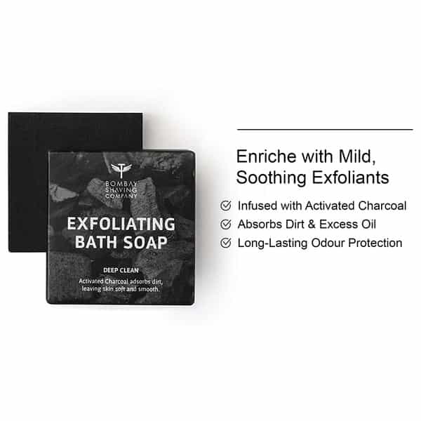 Bombay Shaving Company Deep Cleansing Charcoal Bath Soap - 125 Gm
