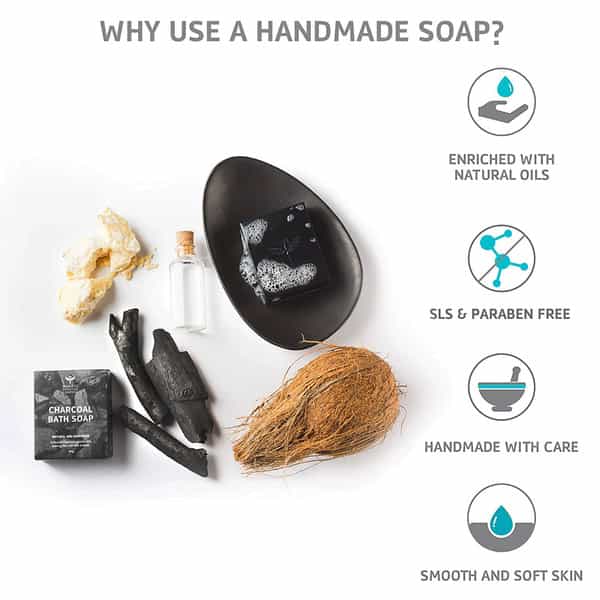 Bombay Shaving Company Deep Cleansing Charcoal Bath Soap - 125 Gm