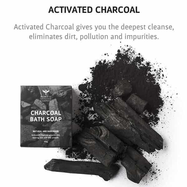 Bombay Shaving Company Deep Cleansing Charcoal Bath Soap - 125 Gm