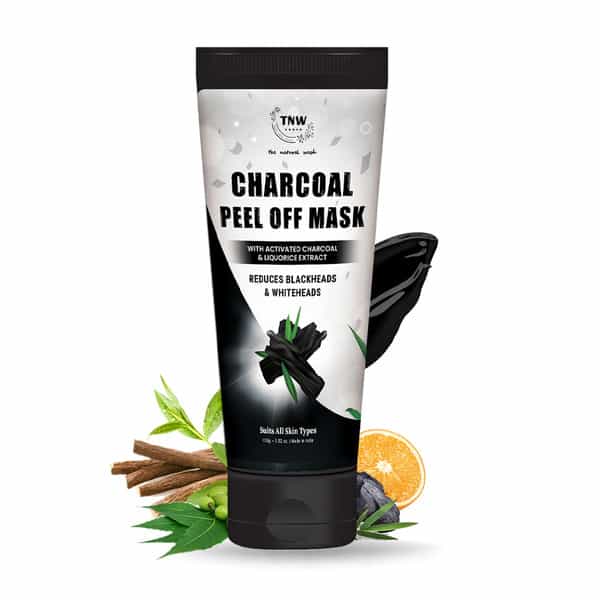Tnw The Natural Wash Charcoal Peel Off Mask For Blackheads And Removes Tan | Activated Charcoal