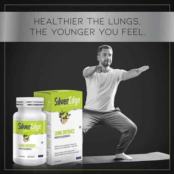 Silveredge Lung Defence (Protects & Detoxifies) For Men & Women | 30 Tablets