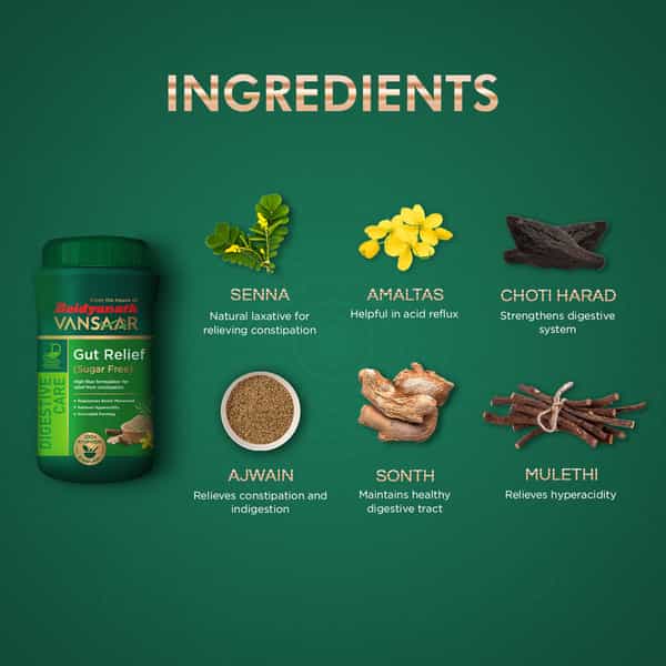 Vansaar Gut Relief - Sugarfree - 200G