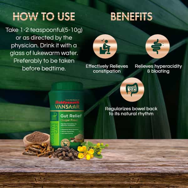 Vansaar Gut Relief - Sugarfree - 200G