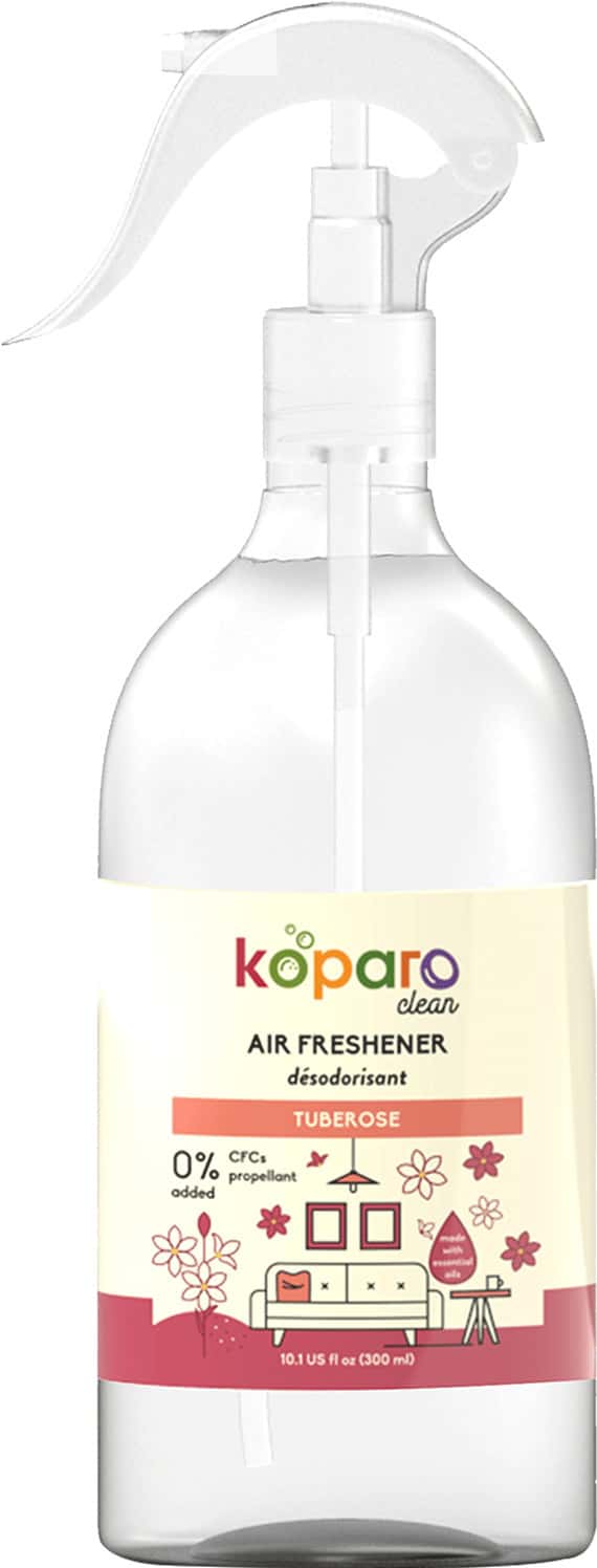 Koparo Clean Natural Air Freshener Tuberose | No Chemical | No Parabens 300 Ml