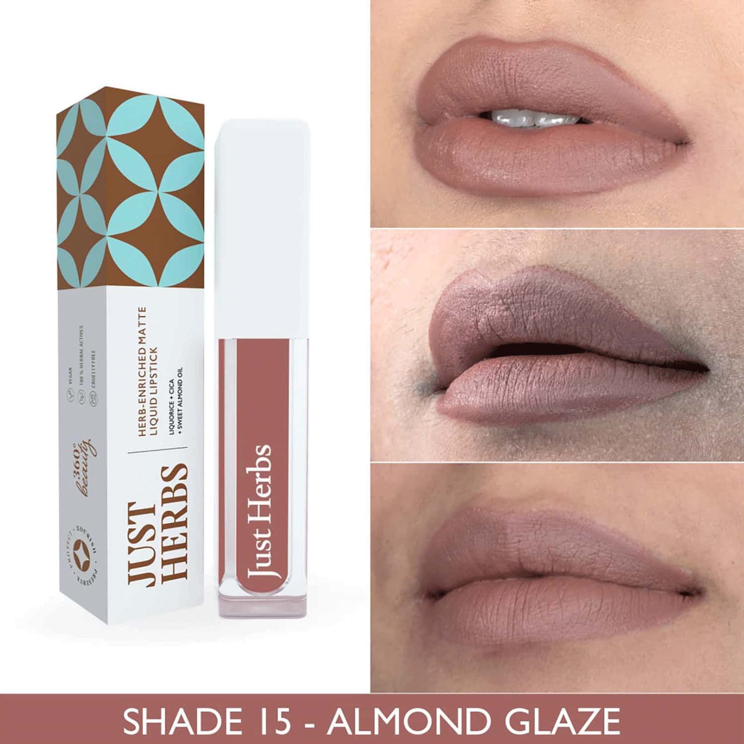 Buy JUST HERBS AYURVEDIC CREAMY MATTE LONG LASTING LIQUID LIPSTICK