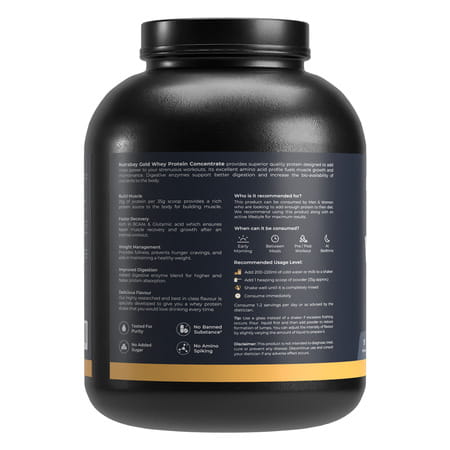 Nutrabay Gold 100% Whey Protein Concentrate Rich Chocolate Creme - 2kg