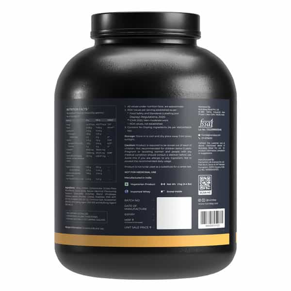 Nutrabay Gold 100% Whey Protein Concentrate Rich Chocolate Creme - 2Kg