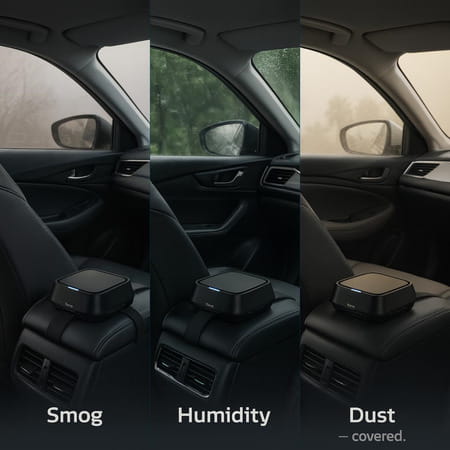 Philips Go Pure 5212 Car Air Purifier With Filter Auto On Off With Ignition Strap Mount Black 1 No'S