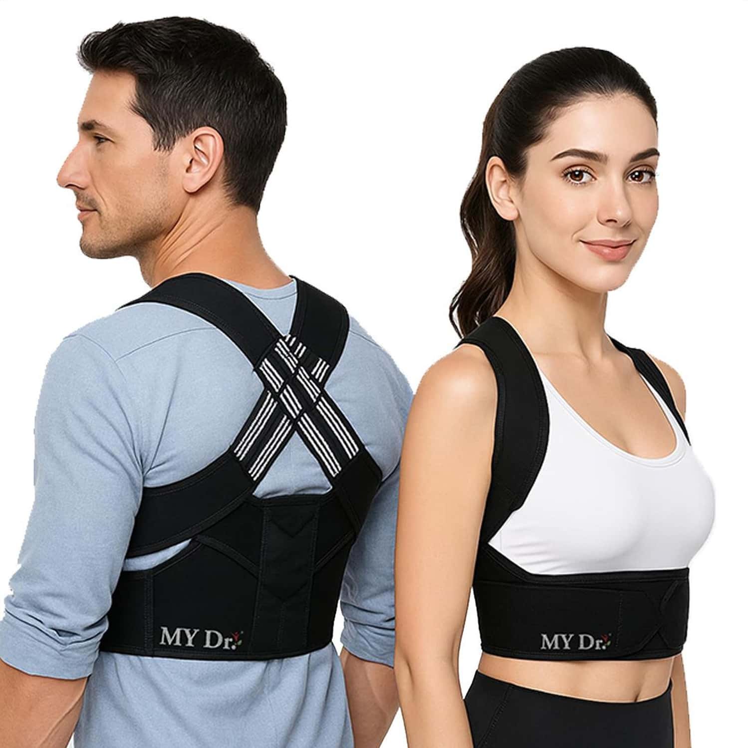 My Dr. Posture Corrector Belt For Unisex Adjustable Back & Shoulder Support Brace For Spine Alignmen