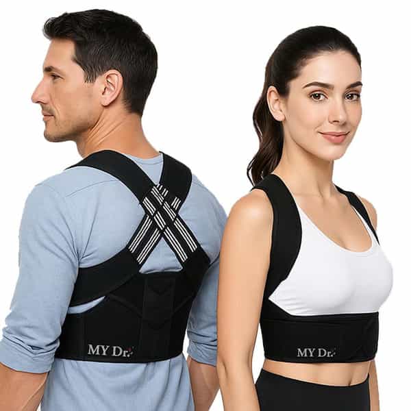 My Dr. Posture Corrector Belt For Unisex Adjustable Back & Shoulder Support Brace For Spine Alignmen