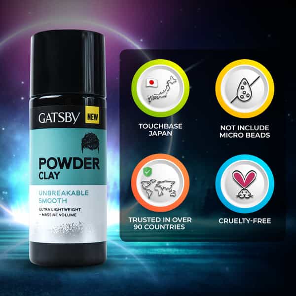 Gatsby Powder Clay - Unbreakable Smooth | 20G