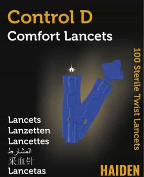 Control D - 100 Lancets