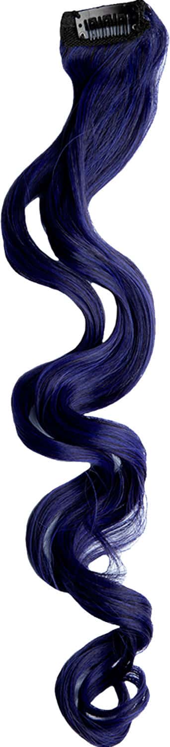 Streak Street Midnight Blue Curly Clip-On Strands