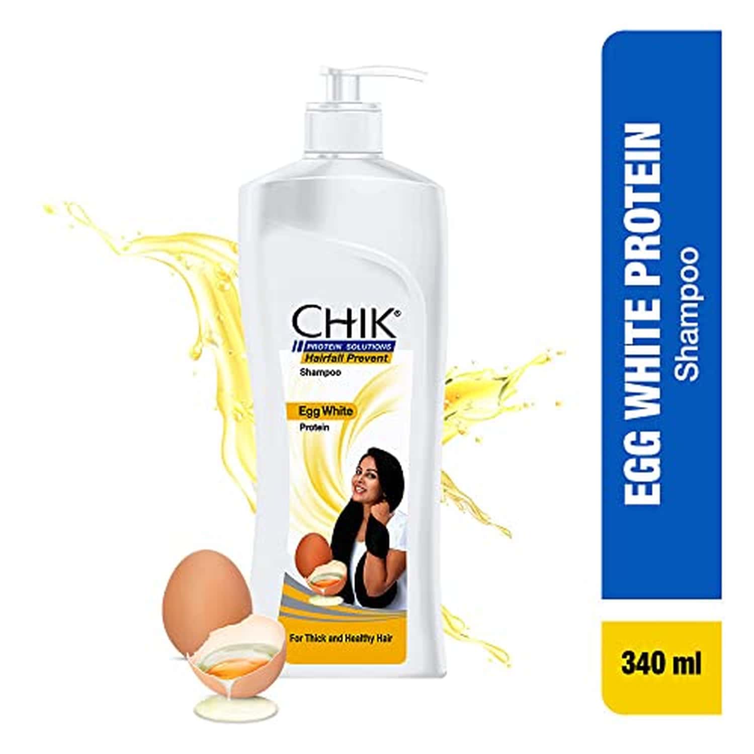 Buy CHIK HAIRFALL PREVENT EGG WHITE SHAMPOO MEN & WOMEN (340 ML) Online