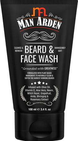 Man Arden Beard And Face Grooming Combo -Beard And Face Wash + Beard Oil + Beard Balm