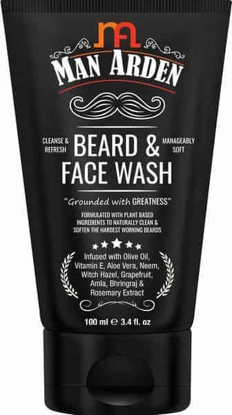 Man Arden Beard And Face Grooming Combo -Beard And Face Wash + Beard Oil + Beard Balm