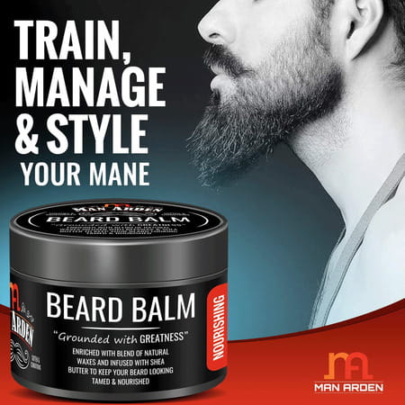 Man Arden Beard And Face Grooming Combo -Beard And Face Wash + Beard Oil + Beard Balm