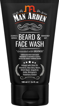 Man Arden Beard And Face Grooming Combo -Beard And Face Wash + Beard Oil + Beard Balm