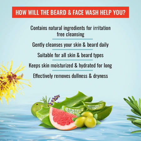 Man Arden Beard And Face Grooming Combo -Beard And Face Wash + Beard Oil + Beard Balm