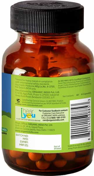 Organic India Liver Kidney Care - 60 Capsules