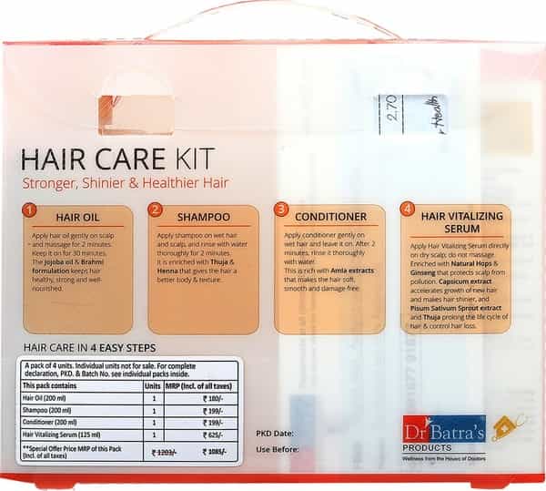 Dr Batra's Hair Care Kit Stronger Shinier & Healthier Hair - 725 Ml