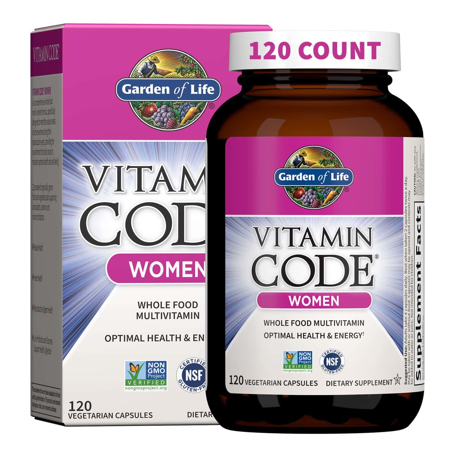 Garden Of Life Vitamin Code Women Multivitamin | 120 Capsules