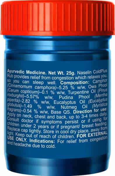 Naselin Cold Plus Rub 25Gm