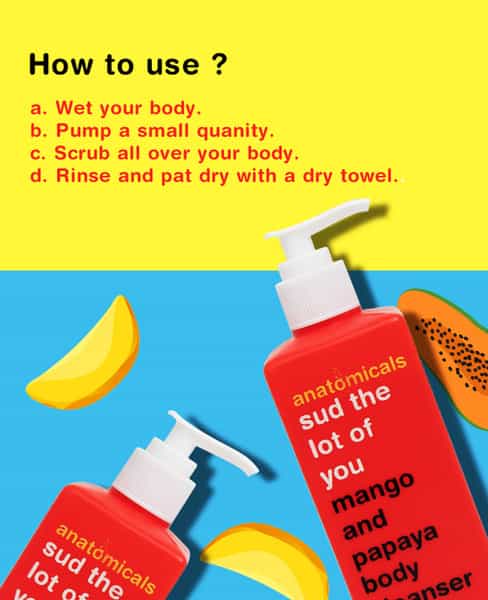 Anatomicals Mango And Papaya Cleanser - 300 Ml