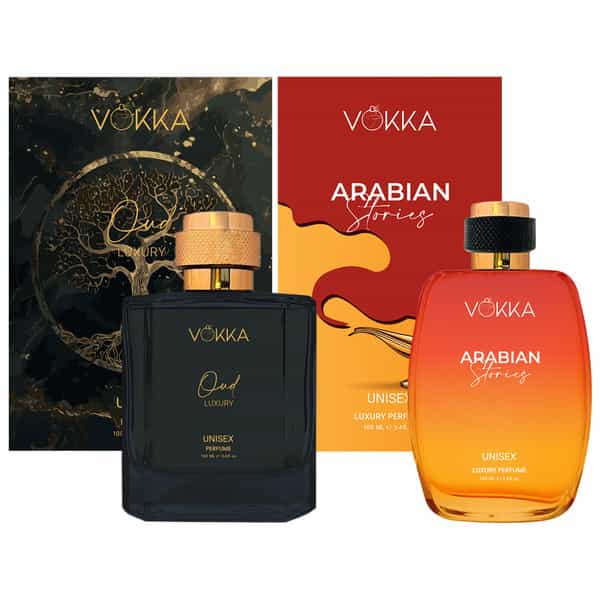 Vokka Oud & Arabian Stories 2X100ml | Unisex Luxury Long Lasting Perfume For Men & Women
