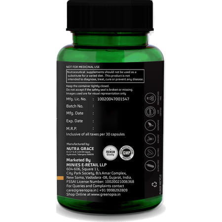 Greenopia Sea Buckthorn Oil 30 Liquid Filled Vegetarian Capsules