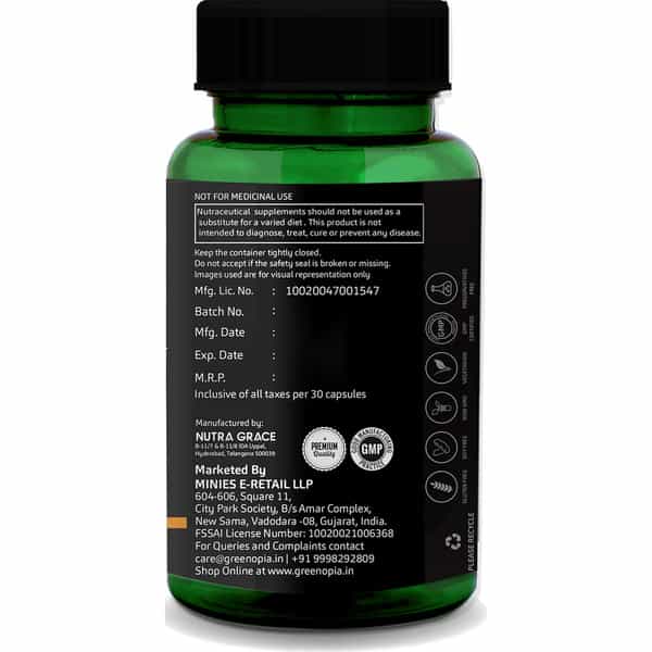 Greenopia Sea Buckthorn Oil 30 Liquid Filled Vegetarian Capsules