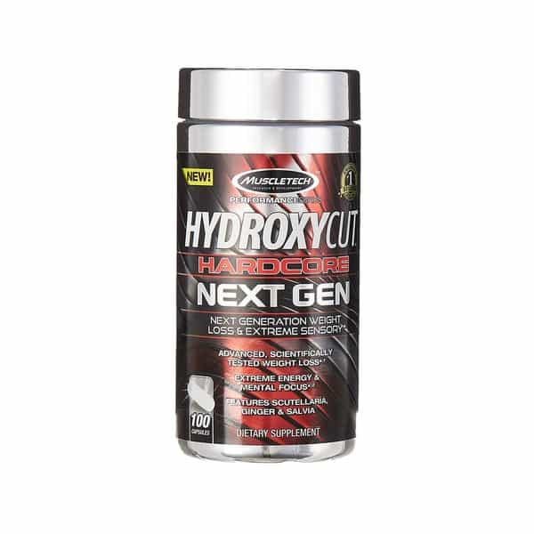 Muscletech Ginger And Salvia Performance Series Hydroxycut Hardcore Next Gen - Net Qty 100 Capsules