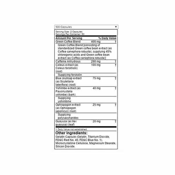 Muscletech Ginger And Salvia Performance Series Hydroxycut Hardcore Next Gen - Net Qty 100 Capsules