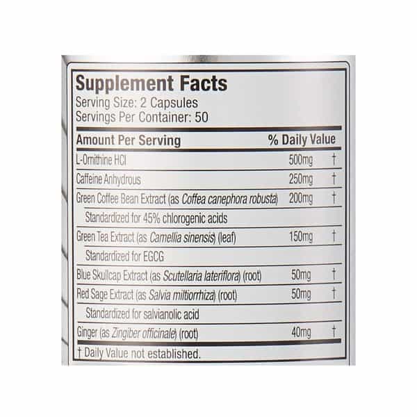 Muscletech Ginger And Salvia Performance Series Hydroxycut Hardcore Next Gen - Net Qty 100 Capsules