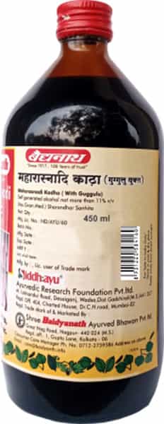 Baidyanath Asli Ayurved Maharasnadi Kadha With Guggulu 450 Ml (Pack Of 2) For Joints & Muscles
