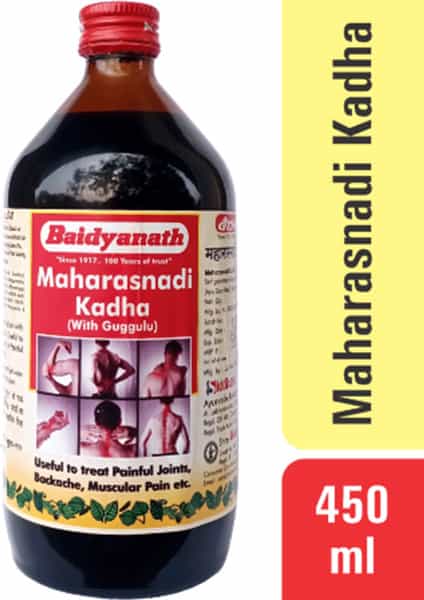 Baidyanath Asli Ayurved Maharasnadi Kadha With Guggulu 450 Ml (Pack Of 2) For Joints & Muscles