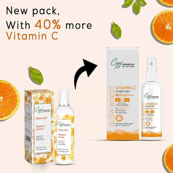 Cgg Cosmetics Vitamin C Facial Mist - Powerful Antioxidant Formula - 100Ml