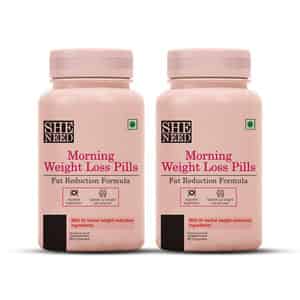 Sheneed Morning Weight Loss Pills To Suppress Appetite & Speeds Up Weight Loss|60 Capsules | 2 Packs