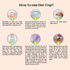 Goli Soda Her Cup Reusable Menstrual Cup For Women - Fushia
