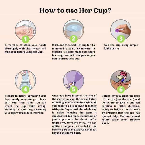 Goli Soda Her Cup Reusable Menstrual Cup For Women - Fushia