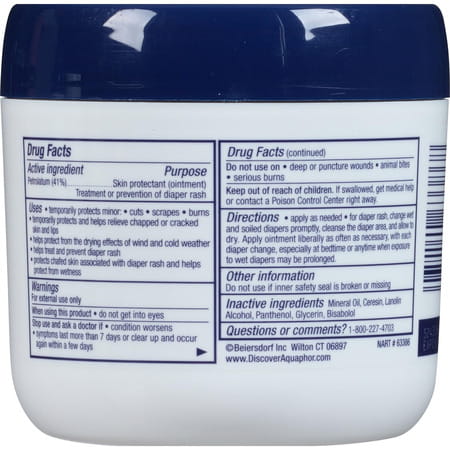Aquaphor Baby Advanced Therapy Healing Ointment Jar 14 Oz 396 Gm