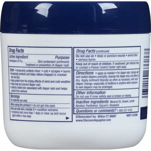 Aquaphor Baby Advanced Therapy Healing Ointment Jar 14 Oz 396 Gm