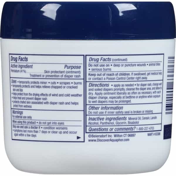 Aquaphor Baby Advanced Therapy Healing Ointment Jar 14 Oz 396 Gm