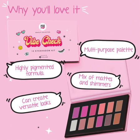 Myglamm Popxo 12 Eyeshadow Kit-Vibe Check