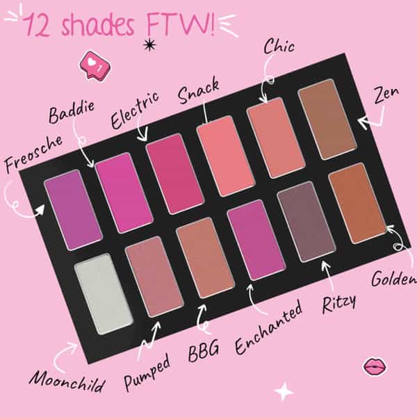 Myglamm Popxo 12 Eyeshadow Kit-Vibe Check