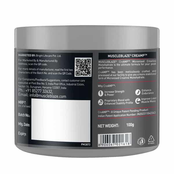 Muscleblaze Pre Workout 200 Xtreme (Berry Bolt | 100G & Creatine Monohydrate (Unflavoured | 100G)
