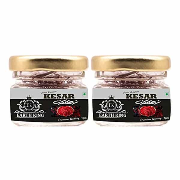 Earth King Saffron Thread Kesar - 2Gm (Pack Of 2)